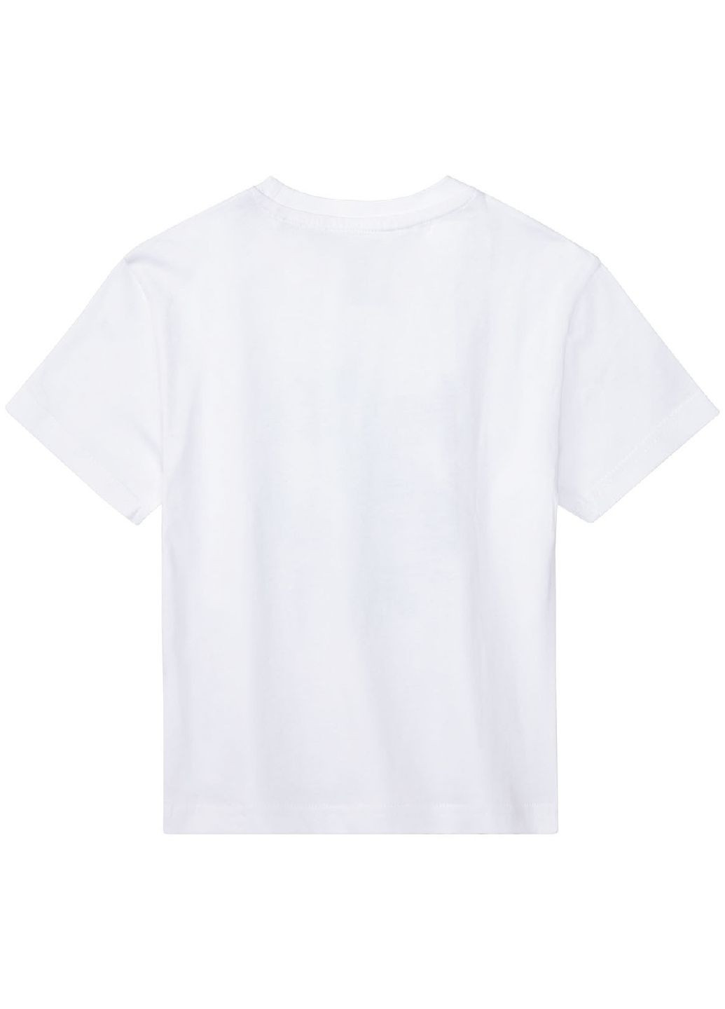 Белая летняя футболка Lupilu