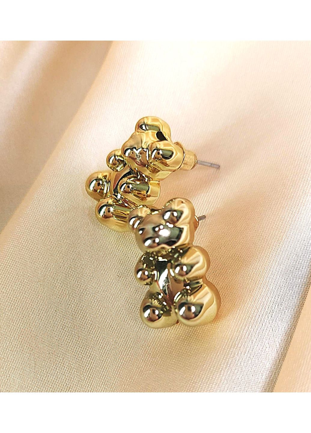 Сережки Ведмедики біжутерія на кожен день No Brand (349812707)