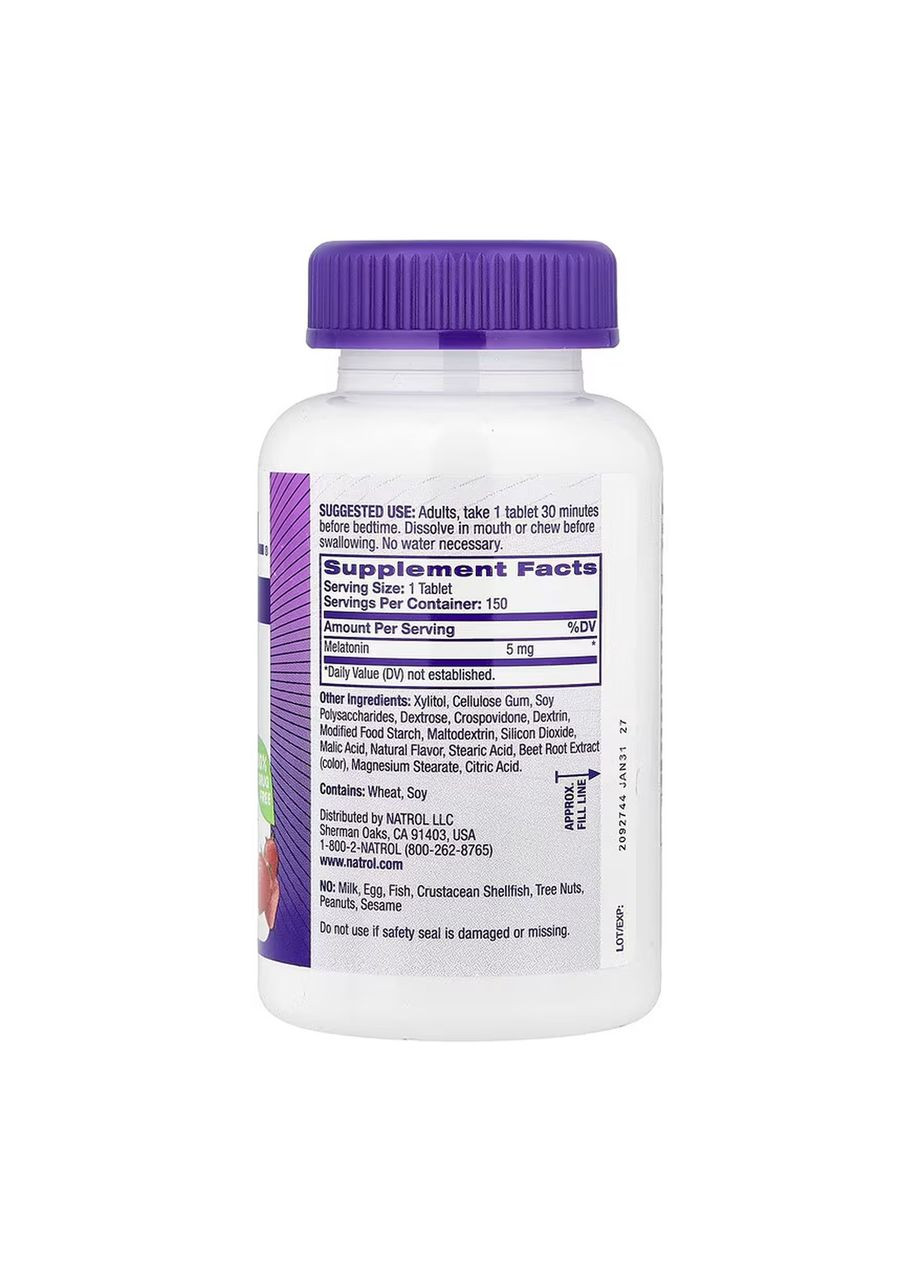 Melatonin 5mg - 150 tabs Natrol (369398168)