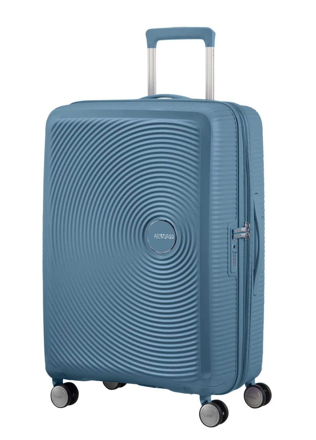 Чемодан, Soundbox, полипропилен, средний, 67см, 71.5/81л, TSA, 4 колеса, EXP, American Tourister (393517924)