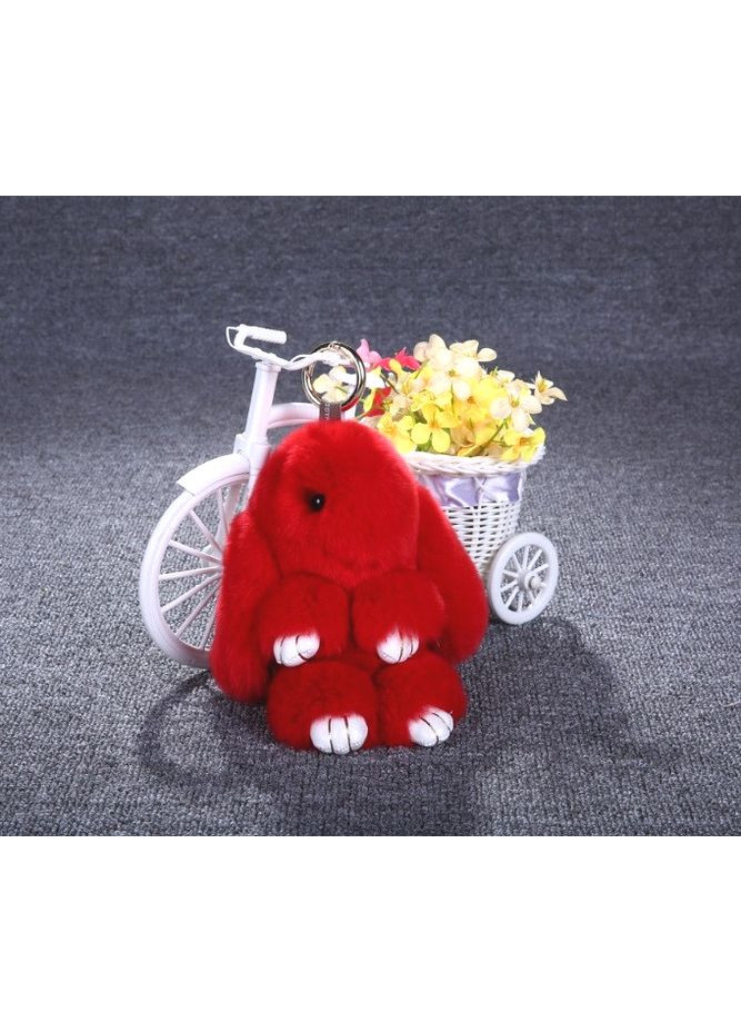 Брелок на сумку або рюкзак сірий заєць для дівчаток м'який іграшковий брелок для рюкзака ProDobro (363135945)