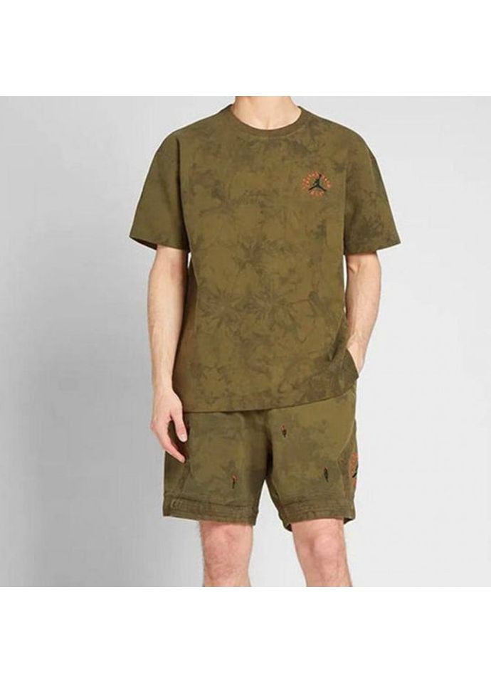Комбінована футболка travis scott green cn3433-222 Jordan