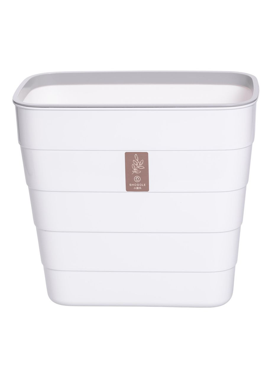 Мусорное ведро навесное пластиковое 6л белое для кухни и ванной корзина для отходов контейнер для мусора Yiwu (370432422)