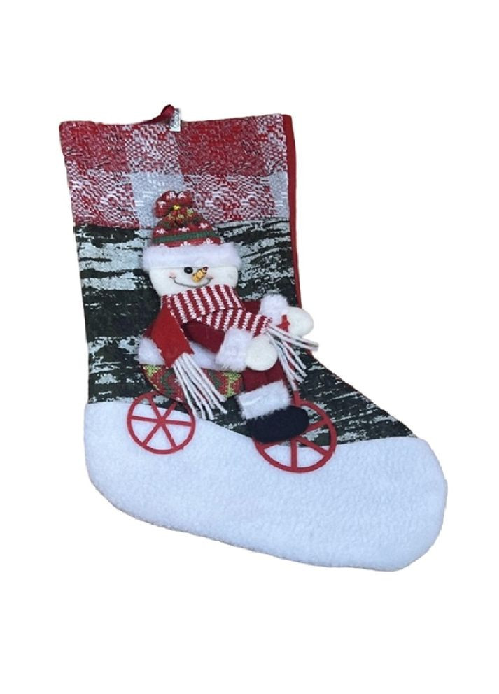 Новогодний носок для подарков 18*38см Home (303876627)