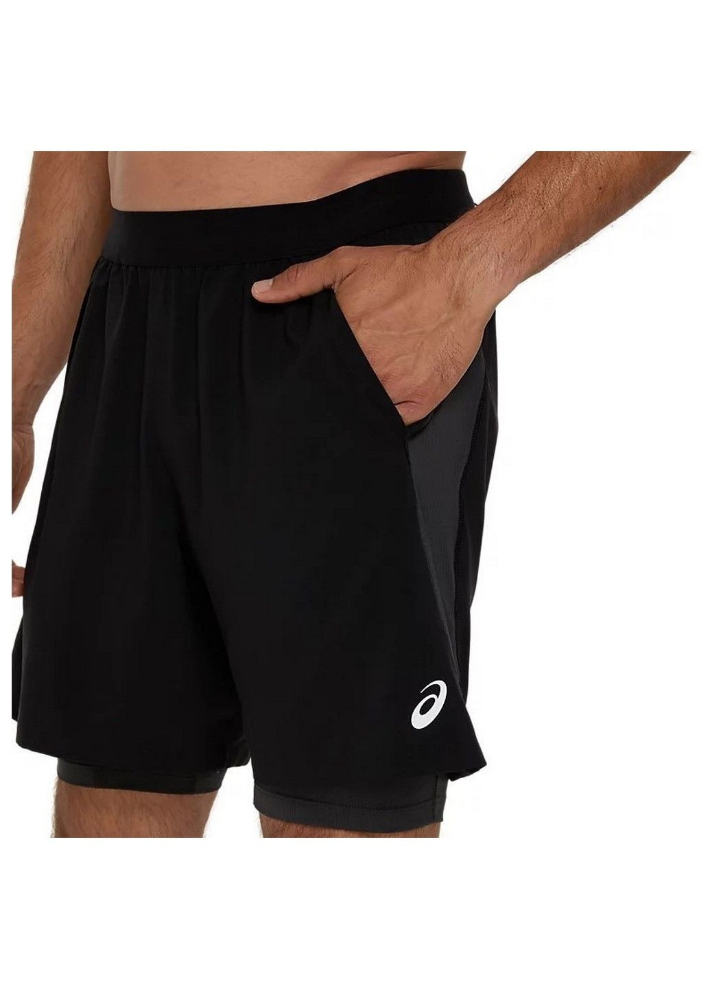 Мужские шорты для бега ROAD 2N1 7IN SHORT 2011D246-001 Asics (325977878)