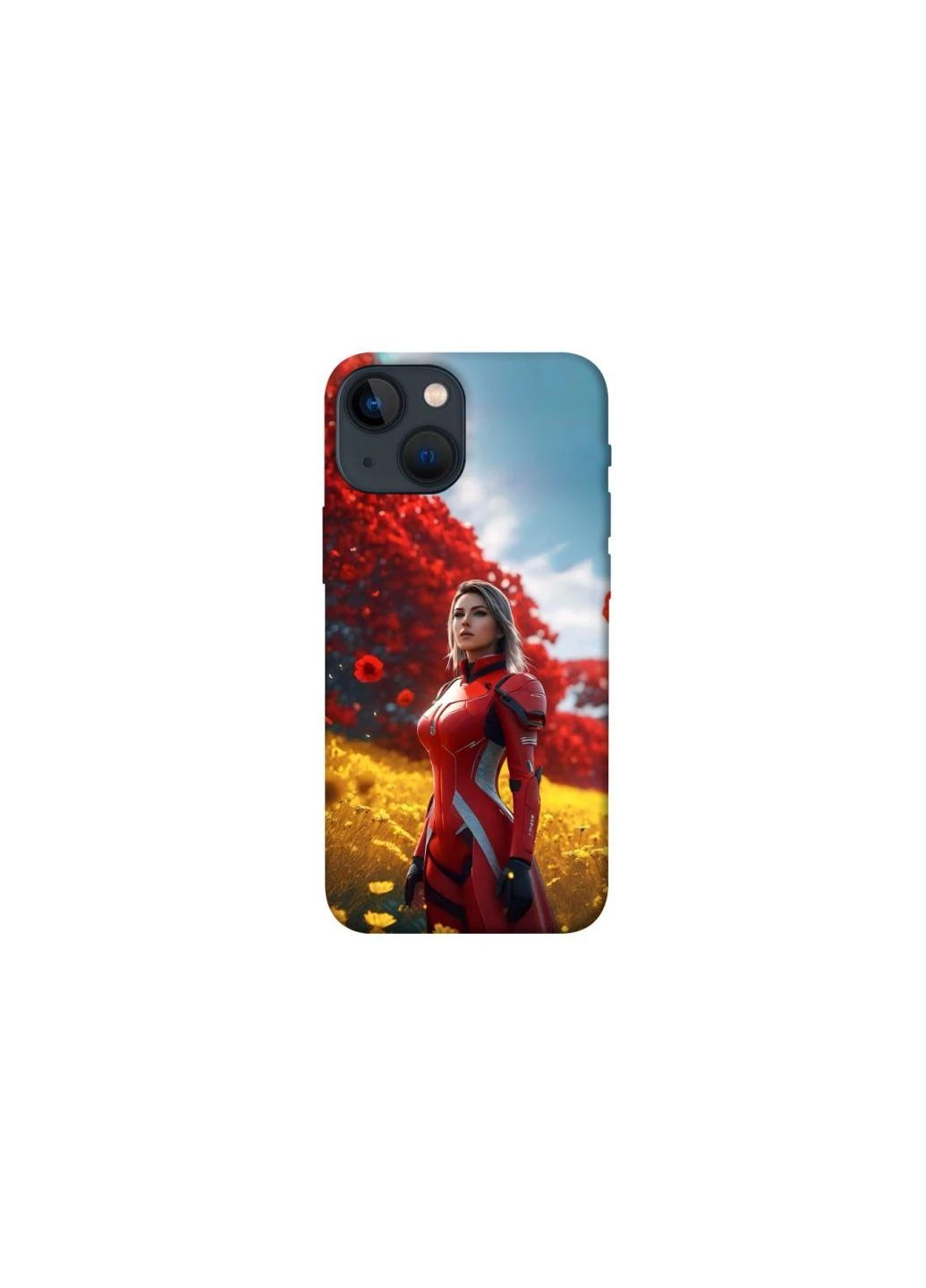Чохол на Apple iPhone 13 mini (5.4") Cyber space girl ver.5 Frontalka (375911144)