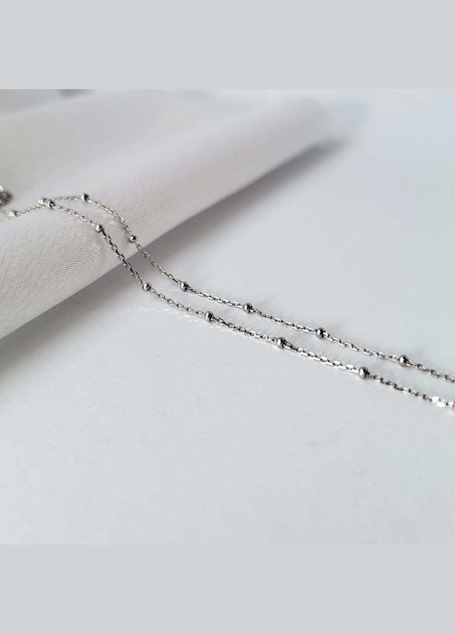 Серебряная цепочка Якорь с Шариками см серебро 925 пробы Родированное 227р1/40 1.60г No Brand (306854698)