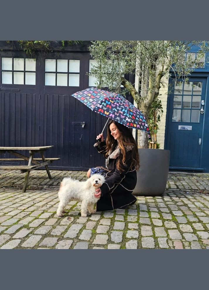 Комбинированный зонт женский l354041659 minilite-2 butterfly бабочки l354-041659 Fulton (316468471)