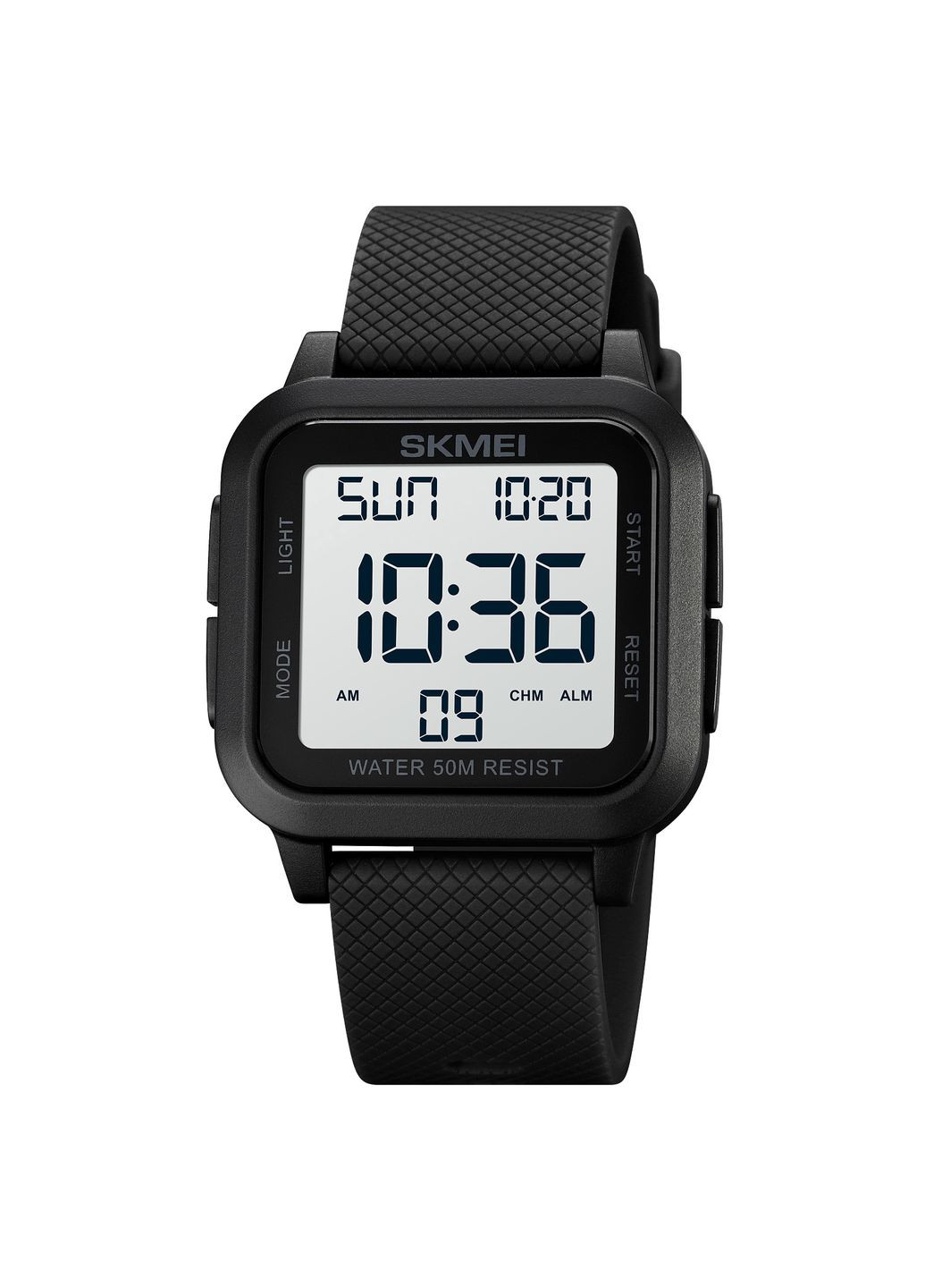 Годинник 1894 Black спортивний електронний для чоловіків з будильником і секундоміром ProDobro (367264153)