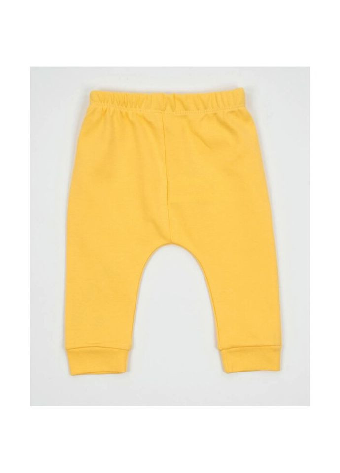 Жовтий демісезонний набір дитячого одягу з квіточками (16350-62g-yellow) Miniworld