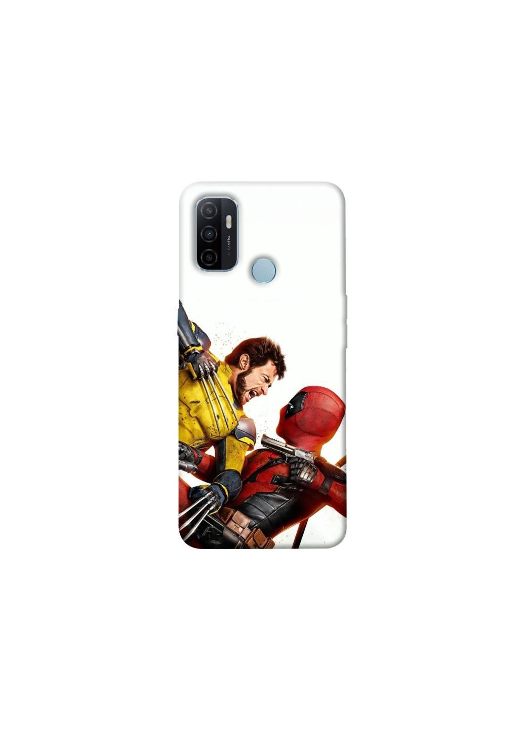 Чехол на Oppo A53 / A32 / A33 Deadpool and Wolverine Frontalka (353365012)