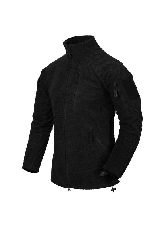 Куртка тактична Флісова на замку Чорна ALPHA TACTICAL JACKET - GRID FLEECE L BLACK (BL-ALT-FG-01-B05-L) Helikon-Tex (311569651)
