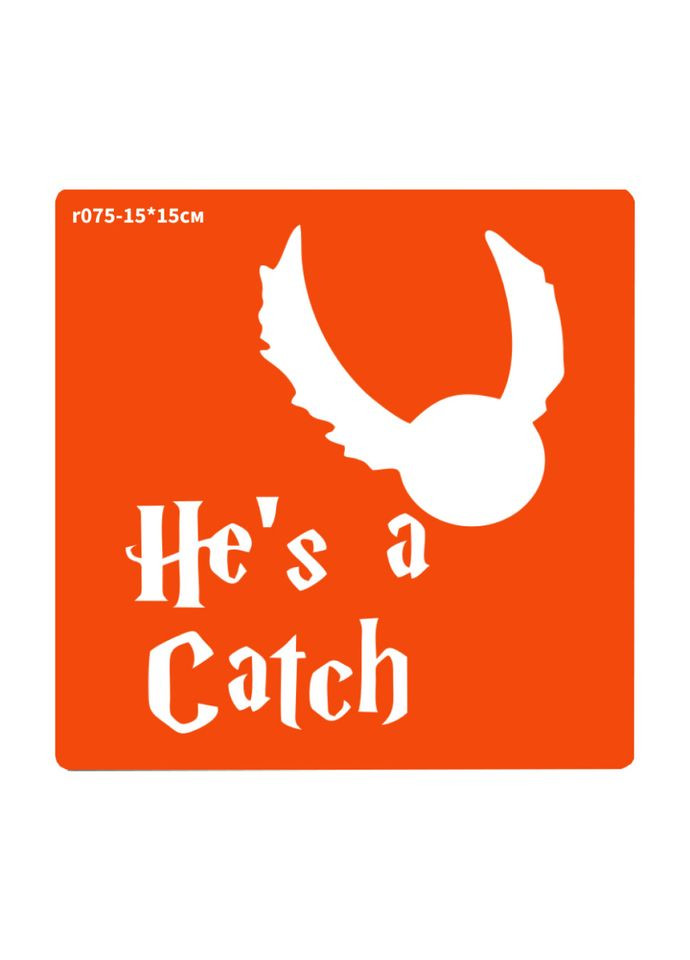 Трафарет для біо-тату Гаррі Поттер r075-15*15см, розмір 15х15см Fresh Tattoo (318693503)