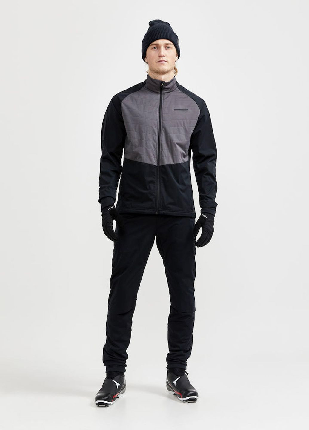 Чорна зимня спортивна куртка для бігу чоловіча зимова Craft ADV Storm Jacket