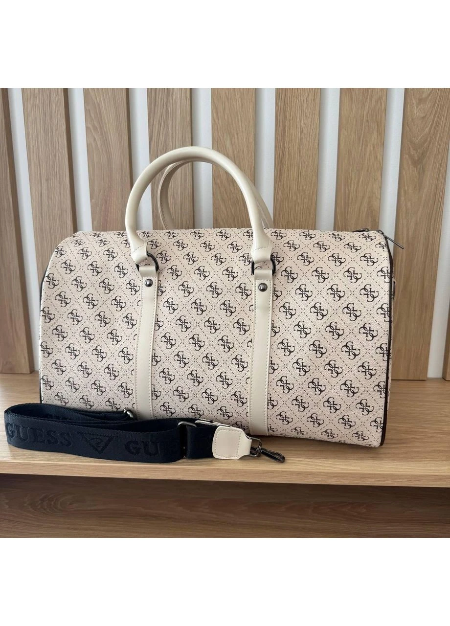 Жіноча Сумка Стиль Guess Бежева, Сумочка Міська Для Залу Фітнесу, Дорожня Молочна Гесс Seli No Brand (392698351)