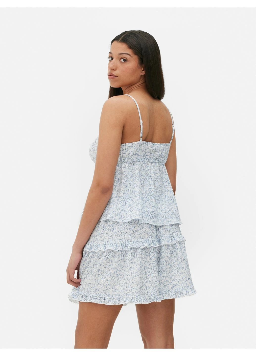 Топ лето,белый в синие узоры, Primark (397623098)