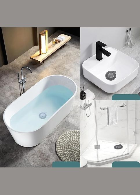 Заглушка зливний фільтр із ситечком для душу та ванною вловлює волосся та запобігає засміченню No Brand (324834247)