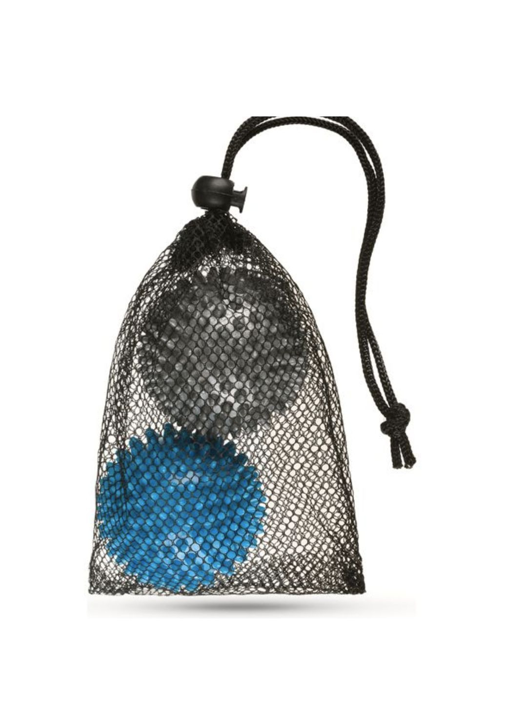 Набор массажных мячей 70 мм 2 шт твердый/мягкий серо-голубой Gymtek (361952998)