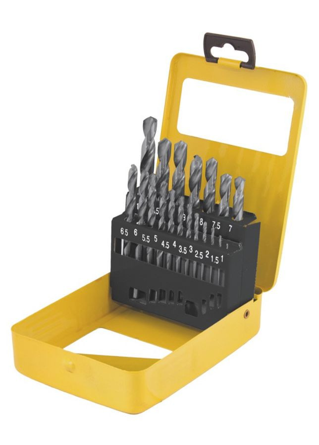 Набор сверл для металла 19 шт. (1-10 мм) бокс (11-0119) Mastertool (353494716)