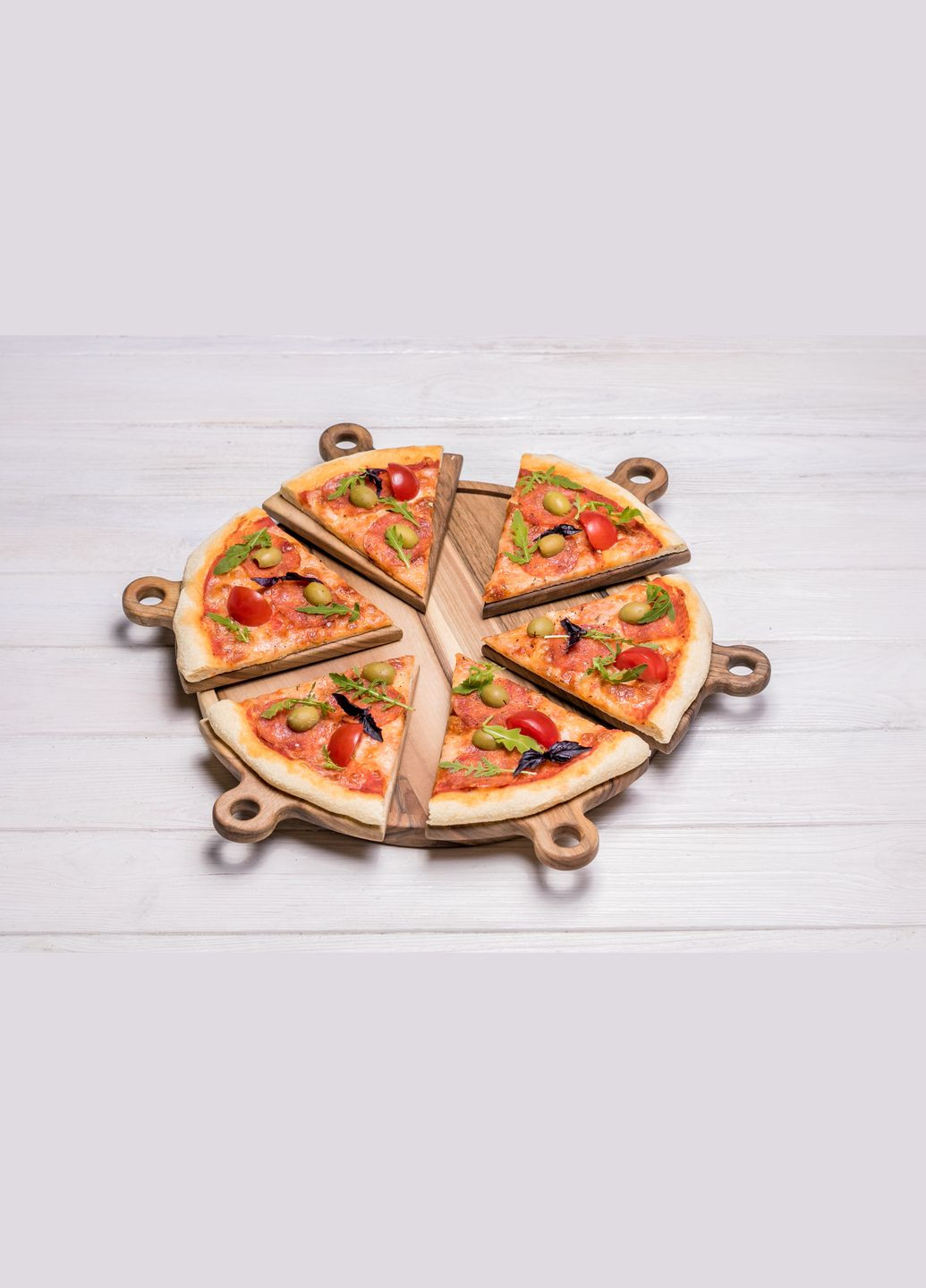 Деревянная подставка для пиццы M Держатель для пиццы EcoWalnut (295266066)