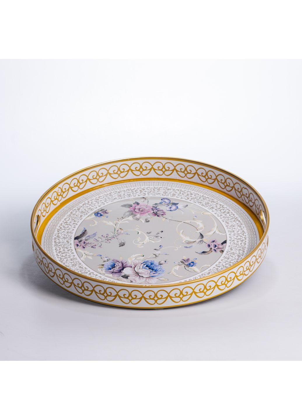 Набір підносів декоративних Vintage пластикових 2 шт HP-HK-18 No Brand (370606883)