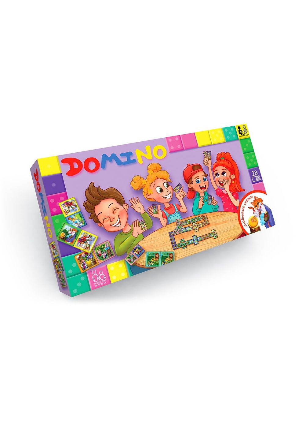 Настольная игра Домино Любимые сказки (белый) (рус) (DTG-DMN-01) Danko Toys (364112703)