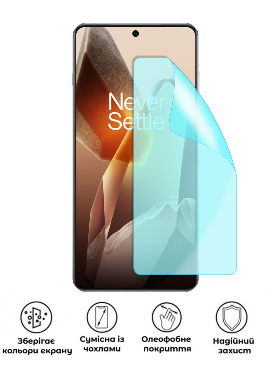 Защитная гидрогелевая глянцевая пленка Grade A на экран смартфона OnePlus 13 No Brand (371123834)
