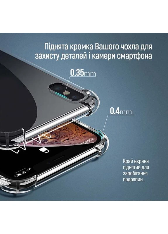 Чехол для Apple iPhone 15 Plus TPU AntiShock Clear (CWCTASAI15PL) Colorway (316696548)