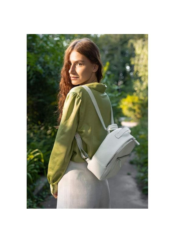 Рюкзак женский кожаный с ремнем через плечо Groove S белый The Wings (301871145)