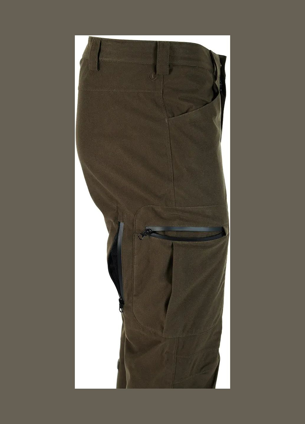 Зеленые демисезонные брюки No Brand