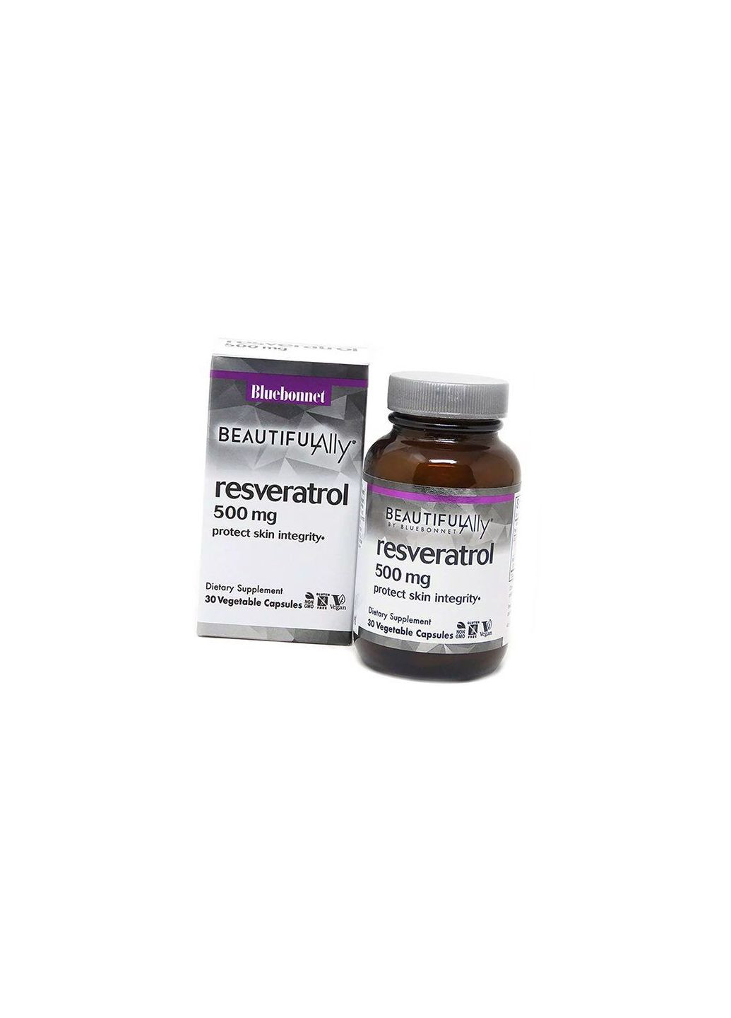 Екстракт кореня японського споришника та Ресвератрол, Resveratrol 500, 30вегкапс (70393012) Bluebonnet Nutrition (322724496)