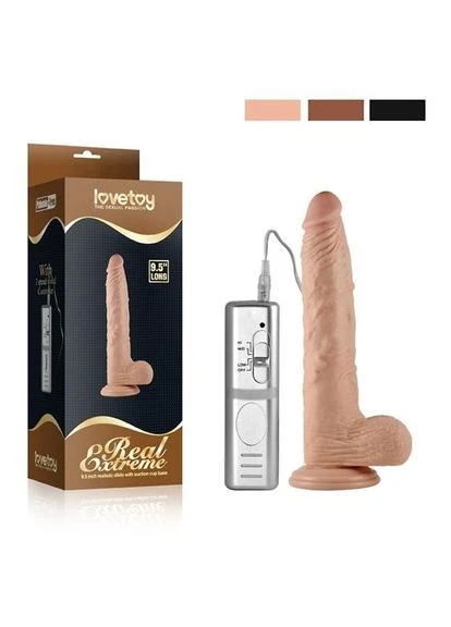 Вібратор Real Extreme Vibrating Dildo 9.5 Lovetoy (329152768)