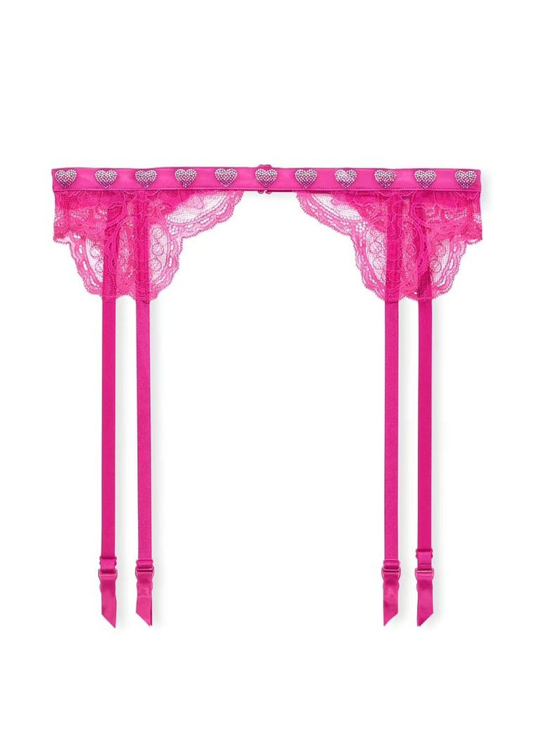 Пояс Shine Strap Heart Atomic Pink Lace Victoria's Secret (326026130)