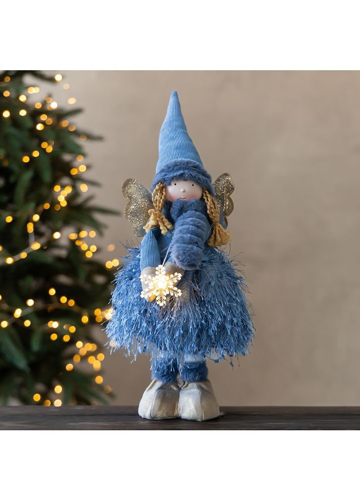 Фигурка телескопическая с подсветкой Девочка гномик 50х14 см 19241-010 текстиль No Brand (361443779)