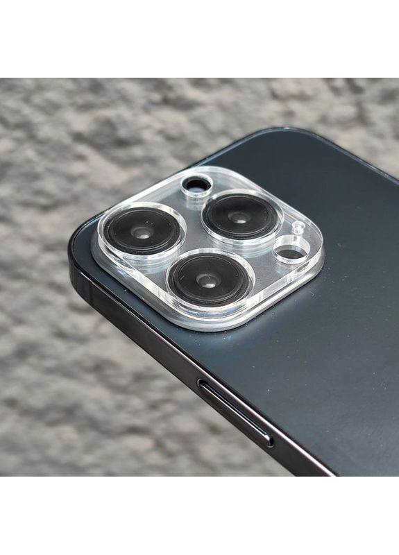 Захисне скло на камеру Full Block (тех.пак) для Apple iPhone 15 Pro (6.1") / 15 Pro Max (6.7") Epik (372020564)