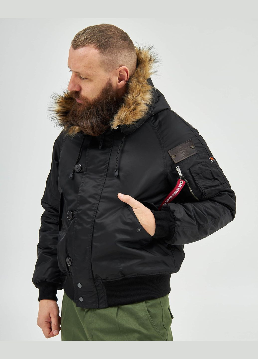 Чорна зимня аляска n-2b classic синя Olymp 21-AM-N-2B-OS-BL