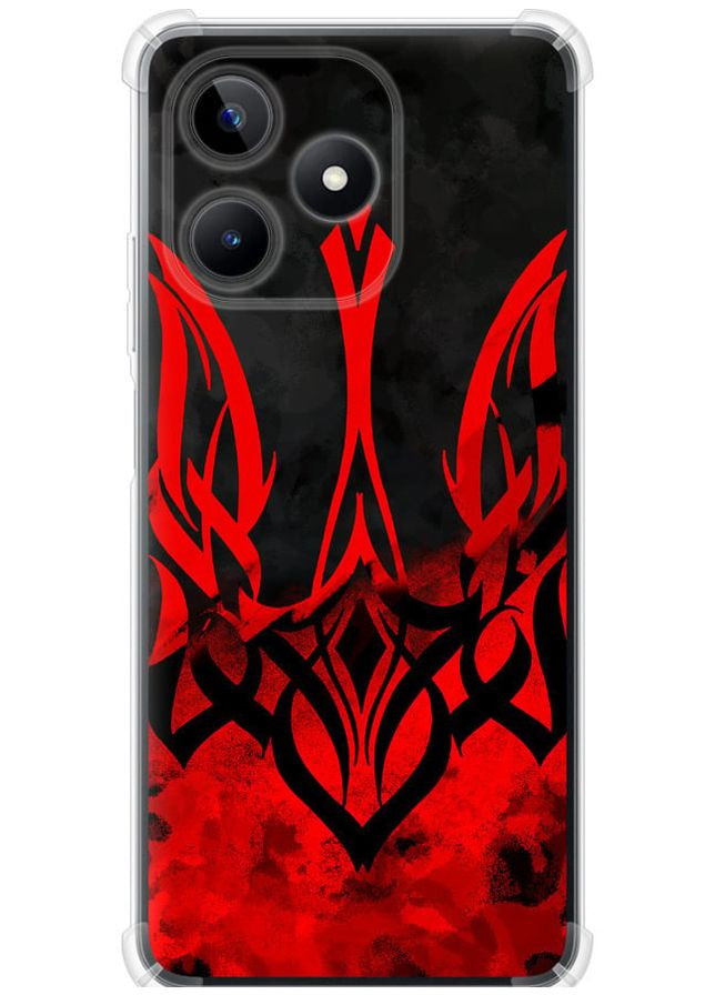 Силіконовий протиударний с посиленими кутами чохол 'Герб України ' для Endorphone Realme C53 (324271786)