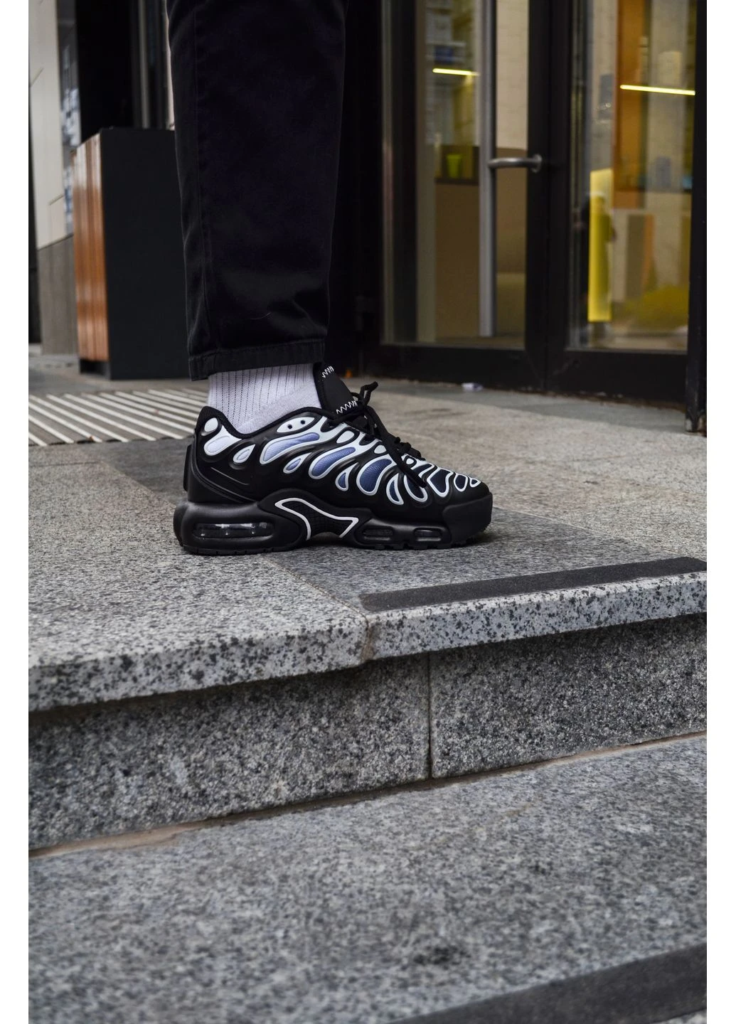 Білі літні кросівки nike air max drift black white найк аір макс дріфт No Brand
