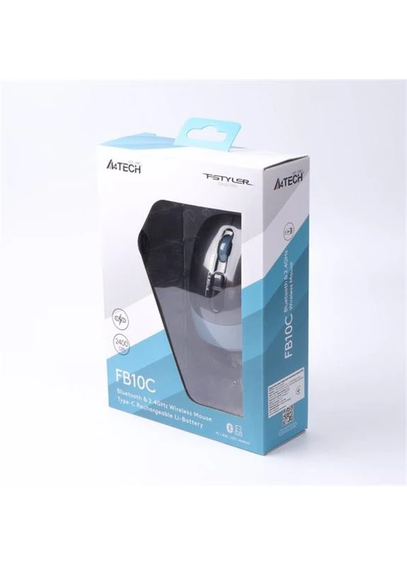 Мишка бездротова FB10C Ash Blue USB A4Tech (370620506)