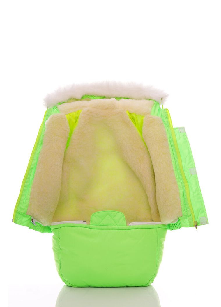 Комбінезон Конверт на хутрі Трійка світло-салатовий 98 см (27666) BABYKROHA (315423771)