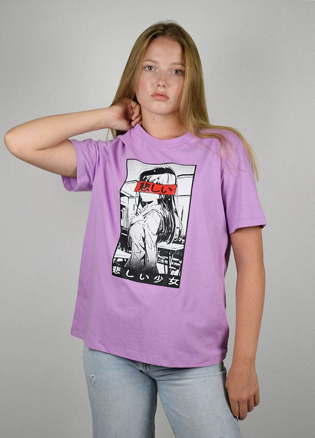 Бузкова літня футболка жіноча бузкова 101247 Power