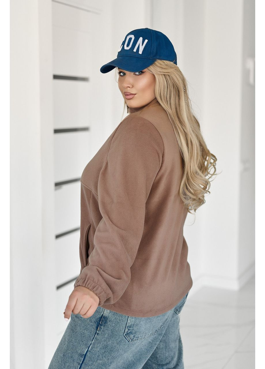 Флісова жіноча кофта на блискавці Fashion (370642862)