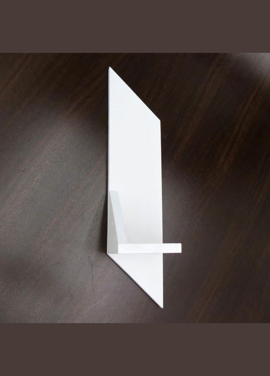 Настінна полиця з дерева Емпайр права зефір (НСП-100120) No Brand (328081759)