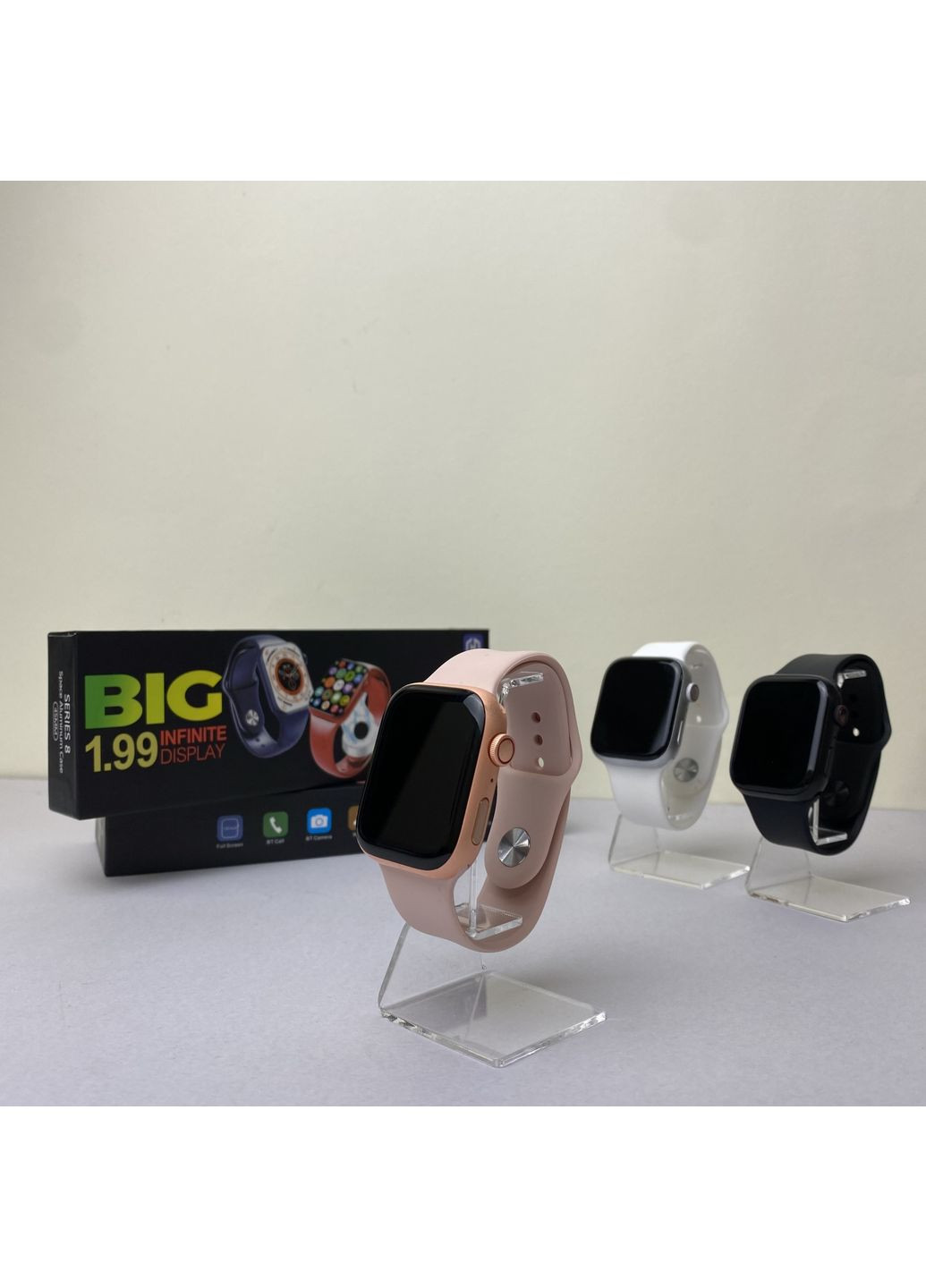 Розумний годинник Т800 Pro Max Рожевий смарт годинник для здоров'я з пульсометром і крокоміром Smart Watch Watch 45 mm (372459867)