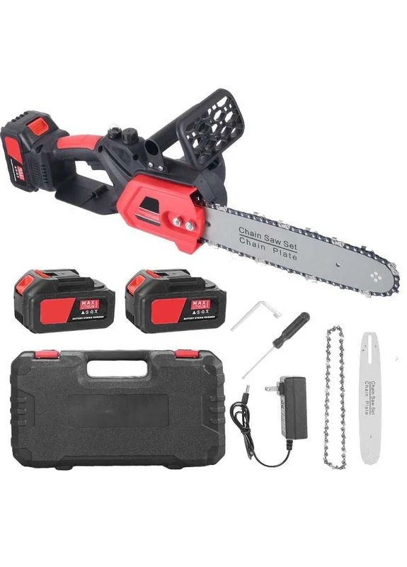 Акумуляторна пилка 12 дюймів червона Electric saw 1200 Вт 48 В Erston (395184723)