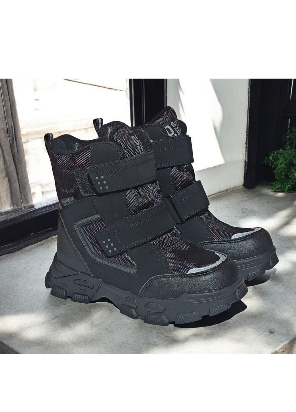 Черные зимние термоботинки зимние арт., черный Tom.M