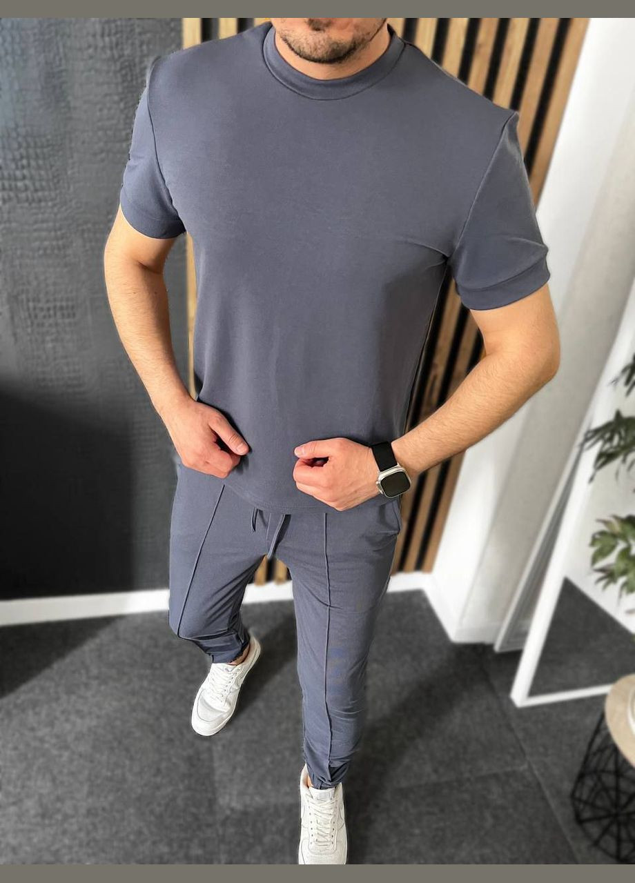 Графітовий демісезонний костюм преміум двунитка весна/літо No Brand