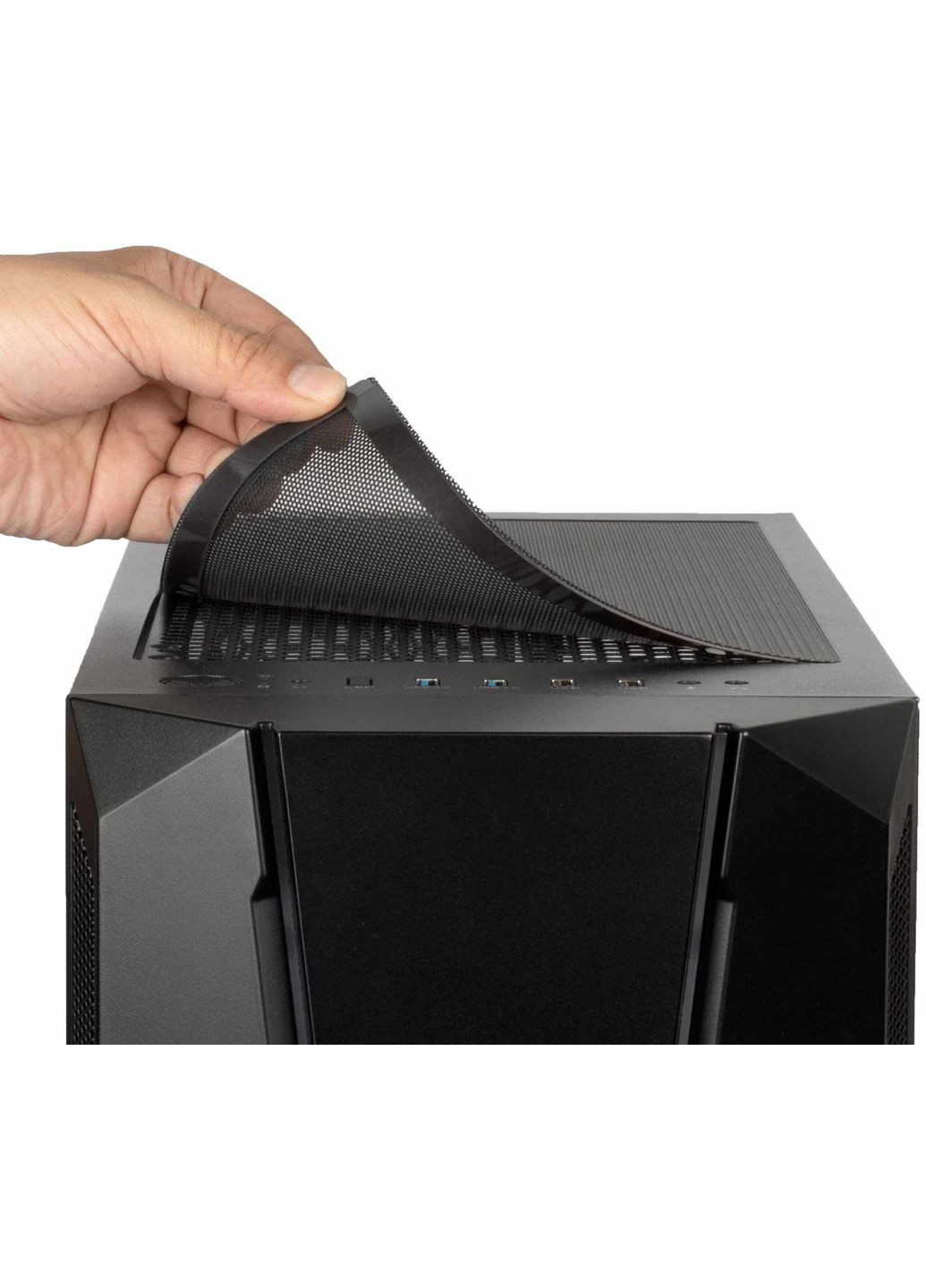 Корпус Fara V1M Pro Tempered Glass без БП (SST-FAV1MB-PRO) Black Silver Stone (360418044)