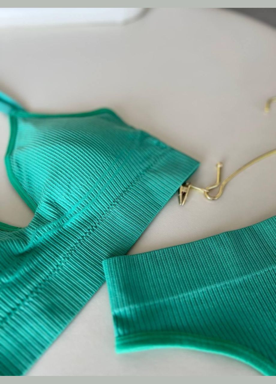 Зелений демісезонний жіночий комплект нижньої білизни No Brand