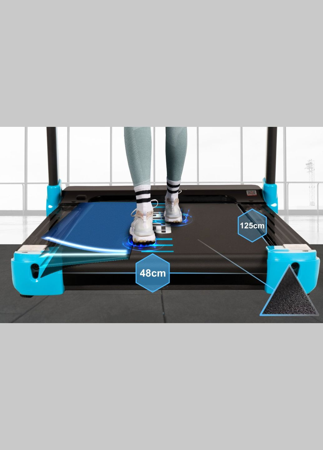 Бігова доріжка електрична ULTRA-BLACK Thunder (329201487)